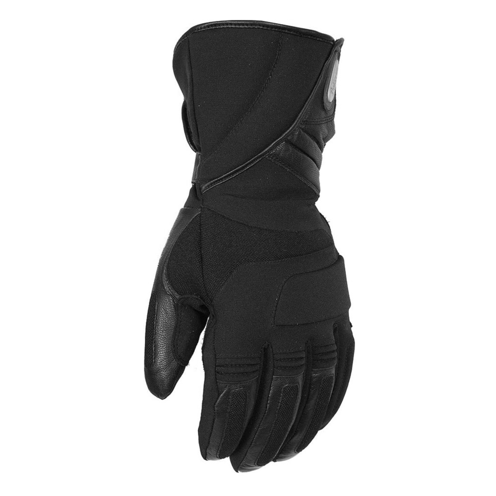 Pokerun Winter Long Men's Textile Cruiser Motorcycle Gloves Black